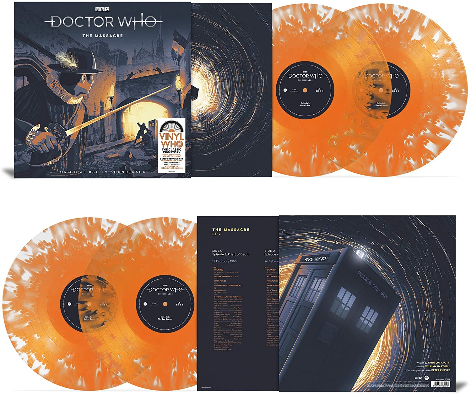 Doctor Who – The Massacre (RSD 2020 – 180g ‘Parisian Blaze’ Vinyl)