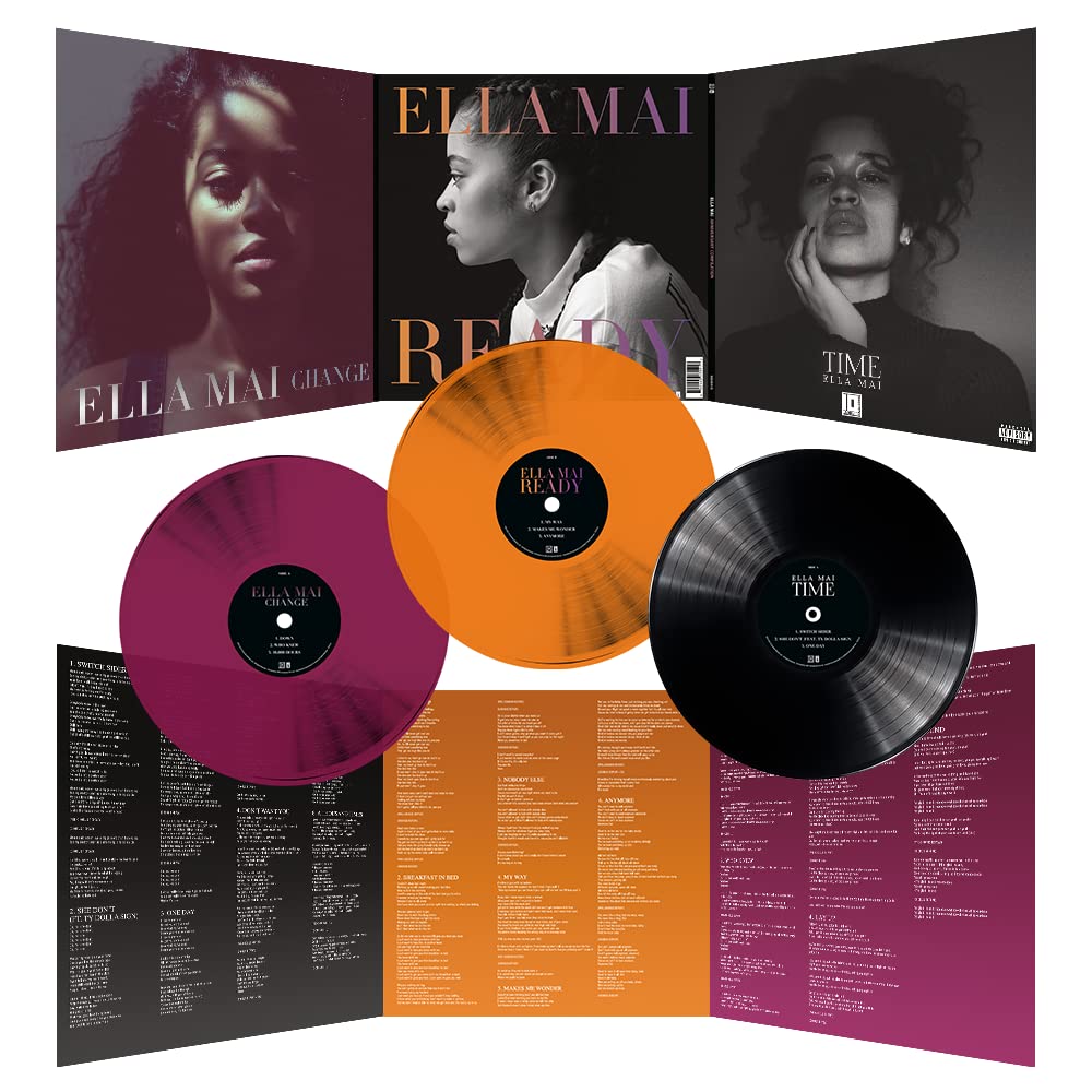 Ella Mai – Time Change Ready – Anniversay Vinyl[Black LP/Violet LP/Orange LP] [3LP]