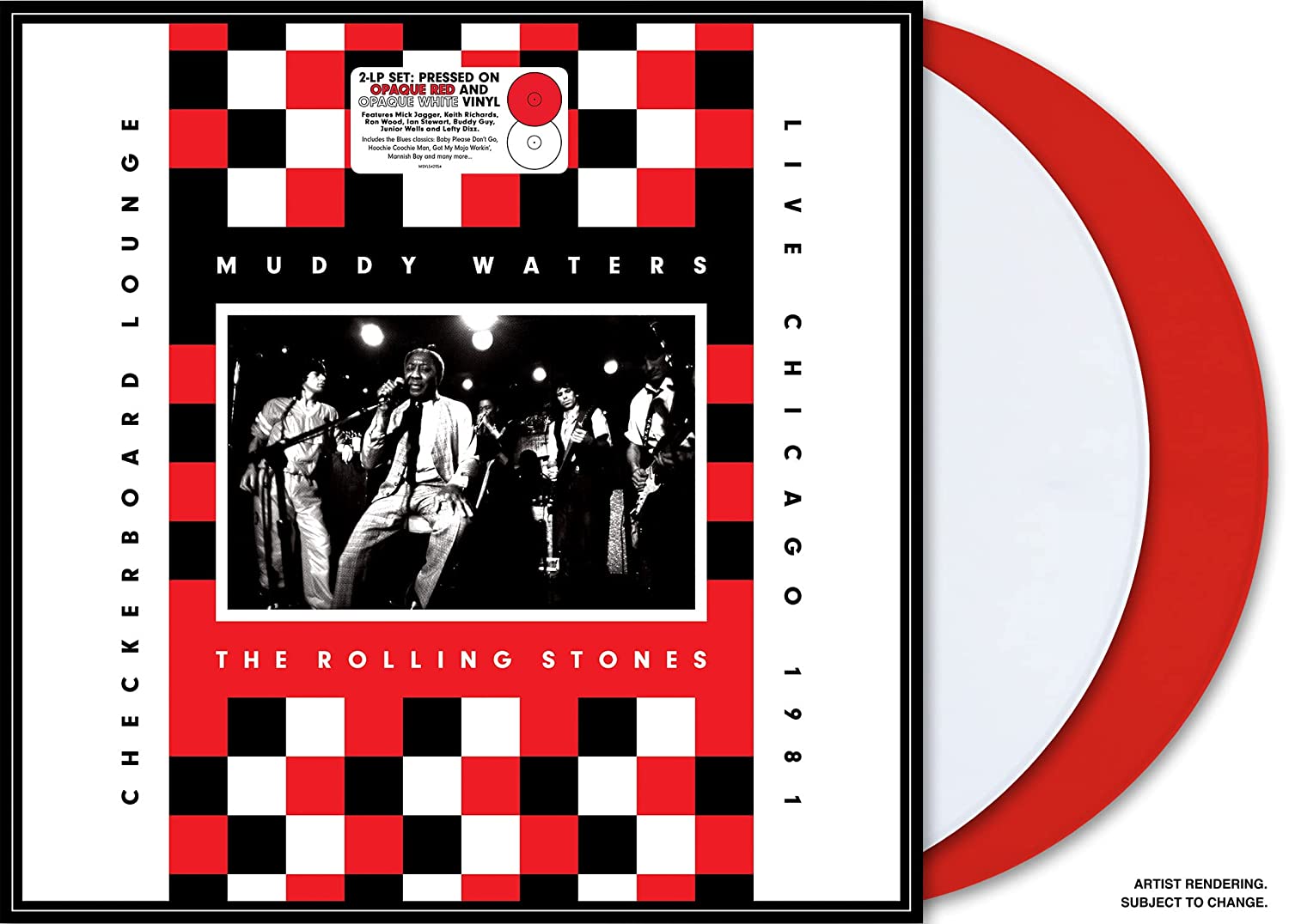 Muddy Waters The Rolling Stones – Live At Checkerboard Lounge Chicago 1981 [Red & White 2 LP]