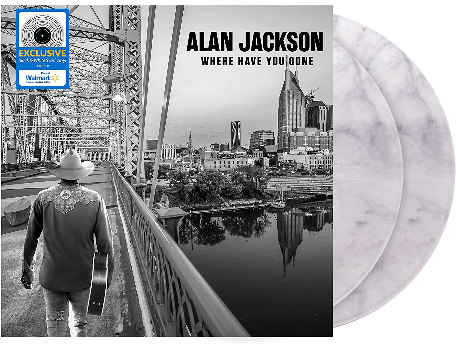 Alan Jackson – Where Have You Gone (Black & White Swirl)