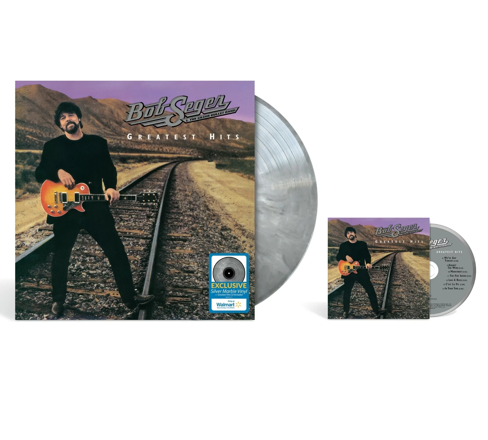 Bob Seger & The Silver Bullet Band – Greatest Hits (Walmart Exclusive Silver Marble Vinyl + CD)